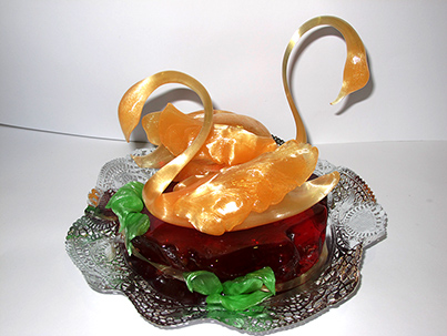 arte en caralemo, figuras de caramelo artesanales en colores